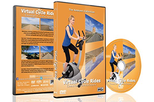 Virtual Cycle Rides - Coastal Landscape - For Indoor Cycling, Treadmill and Running Workouts