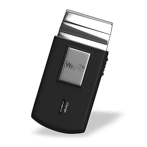 Wahl 3615-0471-Mobile Shaver para hombres, Kit para el corte de pelo - 1 unidad, batería, a red indicadores led pantalla lcd multifuncional, tapa protectora, recargable