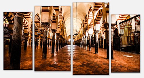 wandmotiv24 Fotografía en Lienzo La Gran Mezquita, Córdoba, España Opción 2-180 x 100 cm Foto Regalo, decoración Moderna, Art déco M0814
