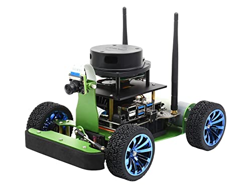 Waveshare JetRacer Professional Version Ros AI Kit, Dual Controllers AI Robot, Lidar Mapping, Vision Processing, Includes Official Jetson Nano Developer Kit (B01) (Not Support Nano 2GB)