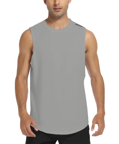WAZZAP Camiseta Tirantes Hombre Secado Rápido Gym Fitness Gimnasio Deportivo Sin Manga Tank Top