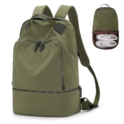WEFLIER Travel Backpack mochilas de gimnasia para mujeres hombres mochila deportiva con compartimento para zapatos mochila de viaje para ordenador portátil