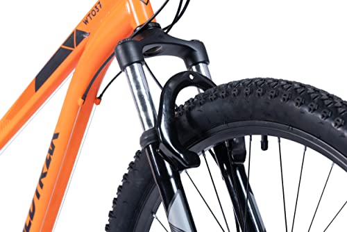 Wildtrak - Bicicleta de Montaña, Adulto, 27.5 pulgadas, 21 Velocidades, Cambios Shimano - Naranja