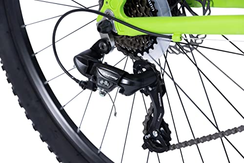 Wildtrak - Bicicleta de Montaña de Aleación, Adulto, 27.5 pulgadas, 21 Velocidades, Cambios Shimano - Verde