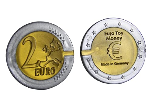WISSNER® aktiv lernen - Monedas de 2 EURO (100 piezas) - RE-Plastic®