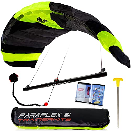 Wolkenstürmer Paraflex Trainer 3.1 Action Kite - 3 Line Trainer Steering Mat para Mountainboarding