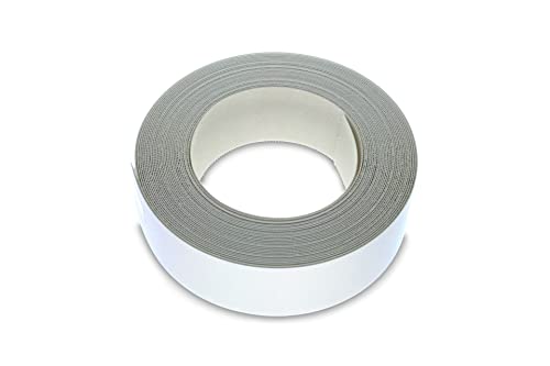 WoodPress® Cinta de melamina blanca mate de 30 mm, cinta de chapa prepegada, rollo de 7,5 m, planchar para una fácil aplicación de bricolaje, cubrirá el borde de un panel de MDF estándar
