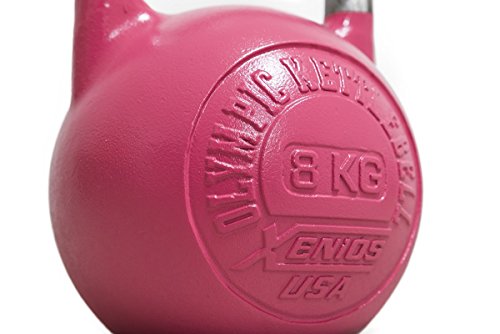 Xenios USA XSSTOKBL8 Pesa Rusas - Russian Girevoy Competition Kettlebell 8 Kg Ideal para la práctica del Entrenamiento Funcional, WOD, potenciamiento Muscular