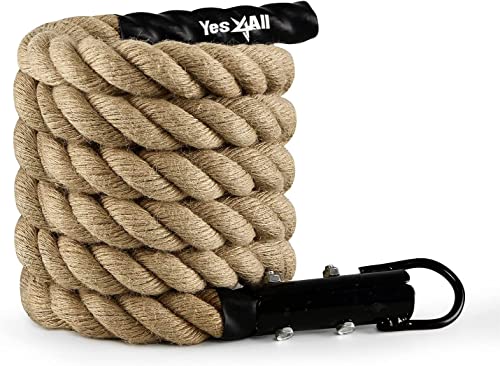 Yes4All Cuerda de Escalada Unisex NH42, Natural, 1.5-15 pies, 3.8 cm-4.5 m