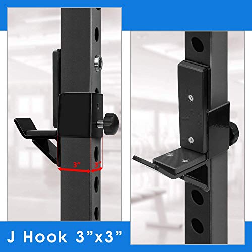 Yes4All QNGK J-Hook, 3x3 J Hooks Power Rack