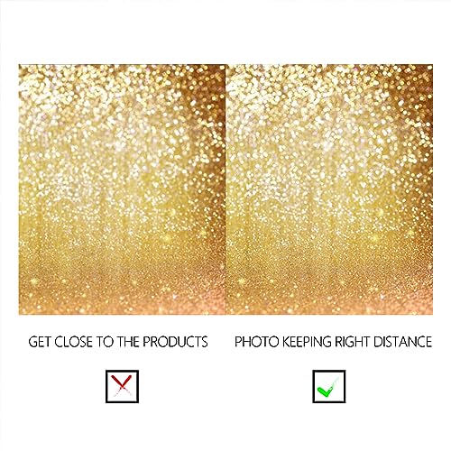 YongFoto 3x2m Vinilo Fondo de fotografía Bokeh de Oro de Fondo Lentejuelas Glitter Spots Luz Brillante Telón de Fondo Fotografía Fiesta cumpleaños Boda Estudio de Foto Fondos fotográficos