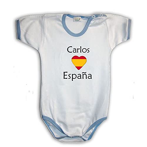 Zigozago - Body Mameluco bebè ESPAÑA - Talla: 3 Meses Color: Azul