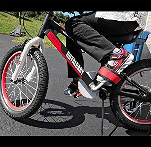 ZONSUSE Correas de Pedales, Pedales de Bicicleta Antideslizante Cinturón, Toe Clips Straps Cinta Correas de Velcro para Fijo Gear Bike, Accesorios de Seguridad para Bicicletas(Rojo)