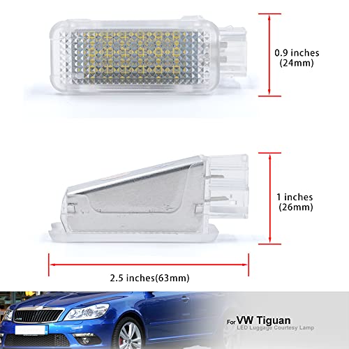 12 V LED equipaje paso en el automóvil luz interior para A3, S3, A4, S4, RS4, A5, S5, TT, 5/Golf 6 asiento Superb Octavia