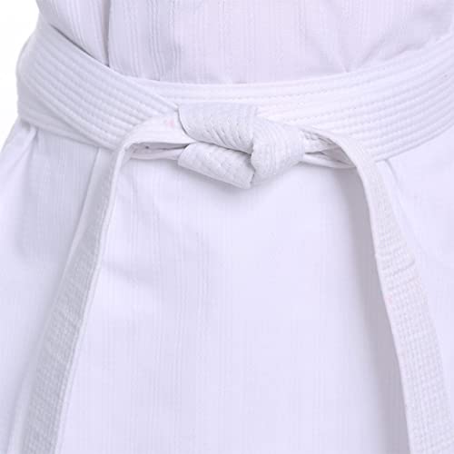 2 Pcs Cinturón De Judo y Karate Deportivos Artes Marciales Cinturones Taekwondo Profesional Cinturón Karate Aikido Tejido Grueso Niños Adultos Cinturón Blanco Artes Marciales Kofun (Blanco)