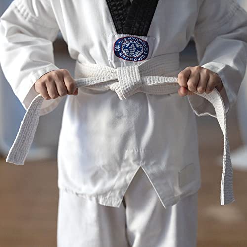 2 Pcs Cinturón De Judo y Karate Deportivos Artes Marciales Cinturones Taekwondo Profesional Cinturón Karate Aikido Tejido Grueso Niños Adultos Cinturón Blanco Artes Marciales Kofun (Blanco)