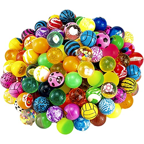 24 Bolas de Saltar de 28 mm, para niños, cumpleaños Infantiles, Bolas de Goma, Regalos para Invitados, Color Aleatorio