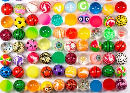 24 Bolas de Saltar de 28 mm, para niños, cumpleaños Infantiles, Bolas de Goma, Regalos para Invitados, Color Aleatorio