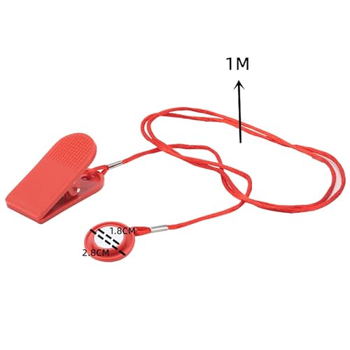 2Pcs Interruptor de seguridad magnético para cintas de correr, llave de seguridad para cinta de correr, Accesorio de parada de emergencia para la mayoría de cintas de correr