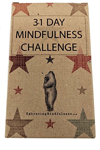 31 tarjetas de desafío de atención plena – Take One a Day for a Month of Mindfulness – Gran relleno de calcetines o regalo secreto de Papá Noel
