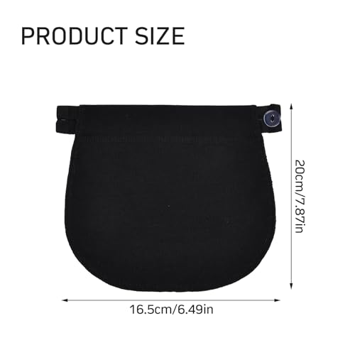 4 Piezas Extensores de Jeans con Cintura Ajustable Extensor de Pantalones para Embarazadas Extensor de Cintura Elástica para Pantalones de Maternidad (Negro, Azul, Caqui, Blanco)