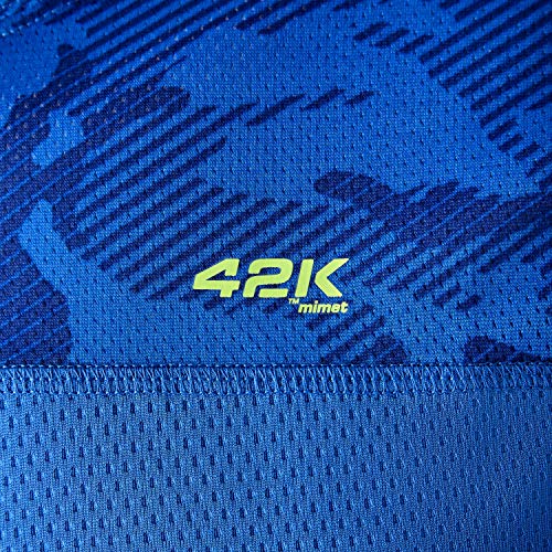 42K RUNNING - Camiseta técnica 42K MIMET Hombre Electric Blue Camouflage XS