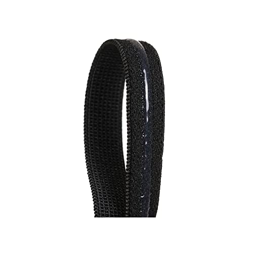 5 metros 10 mm de ancho antideslizante de silicona goma para coser correas de hombro pelucas prendas (negro)