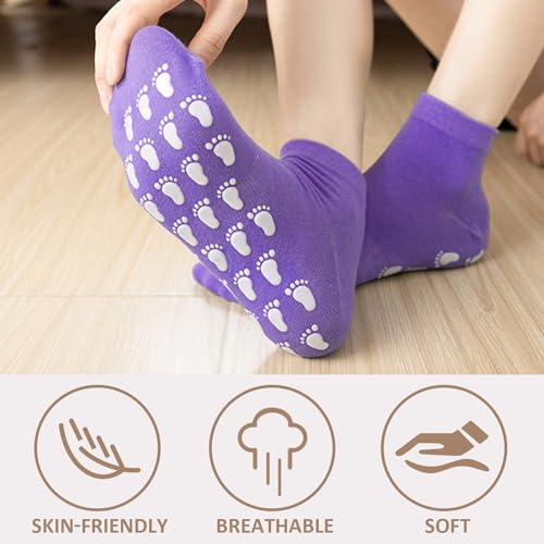 5 pares de calcetines de yoga con diseño antideslizante, material absorbente del sudor y transpirable, adecuado para deportes, al aire libre y uso doméstico, perfecto para zapatillas, zapatillas de