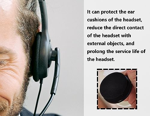 6 Piezas Almohadillas para Auriculares, Almohadillas de Espuma, Almohadillas de Repuesto Almohadillas de Espuma para los oídos, Almohadillas de Repuesto Negras de 50 mm para Auriculares de Audio