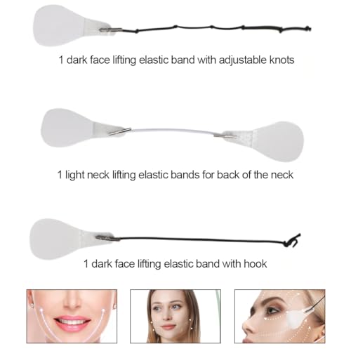 80 Piezas Face Lift Tape Hilos Tensores Faciales Las Arrugas Faciales Doble Mentón Línea en V Cara y Piel Tensada