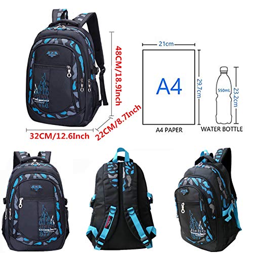 A AM SeaBlue Mochila niños mochila para chicos Mochila escolares niño mochilas escolares bolsos de escuela para niños