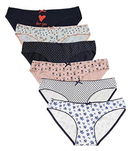 ABClothing Cotton 6 Pack Low Rise Bikini Brief Vary Color 2XL