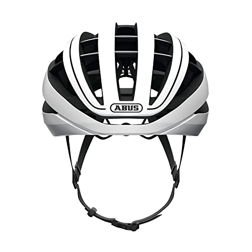 ABUS Aventor - Casco de bicicleta muy bien ventilado para ciclismo deportivo profesional - Unisex, para hombre y mujer - Blanco, talla L