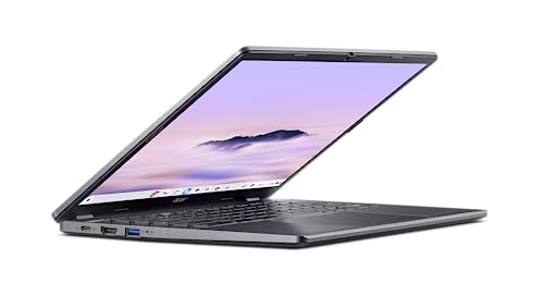 Acer Chromebook Plus 514 CB514-3H - Ordenador Portátil 14" WUXGA IPS (AMD Ryzen 3 7320C, 8GB, 128GB eMMc, Sistema operativo Chrome) Color Plata - Teclado QWERTY Español