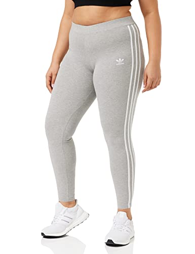 adidas 3 Stripes Tight Leggings, Women's, Medium Grey Heather, 40