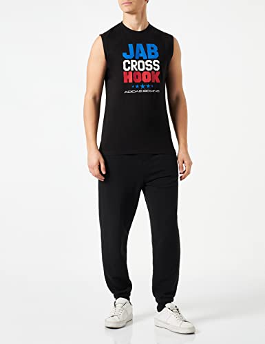 adidas Boxing JCH Sleeveless T-Shirt, Blackwhite, L Unisex