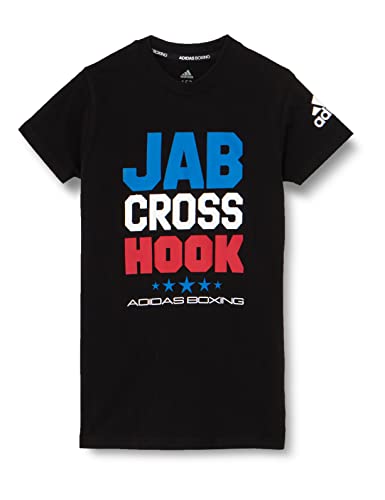 adidas Boxing JCH T-Shirt, Blackwhite, 140 Unisex Kids