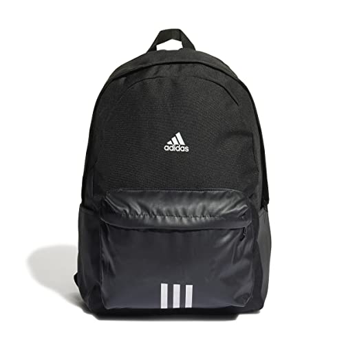 adidas Classic Badge of Sport 3-Stripes Backpack Sports, Unisex Adulto, Black/White, 1 Plus
