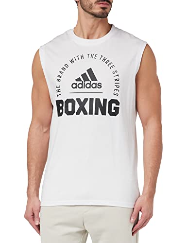 adidas Community 21 Sleeveless T-Shirt Boxing, WhiteBlack, M Unisex