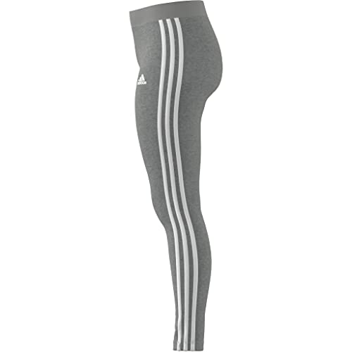 Adidas GV6017 W 3S LEG Leggings women's medium grey heather/white XS