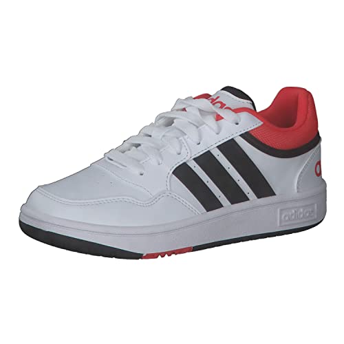 ADIDAS Hoops Shoes, Zapatillas, FTWR White/Core Black/Bright Red, 38 2/3 EU
