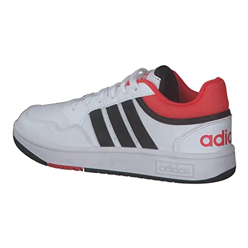 ADIDAS Hoops Shoes, Zapatillas, FTWR White/Core Black/Bright Red, 38 EU