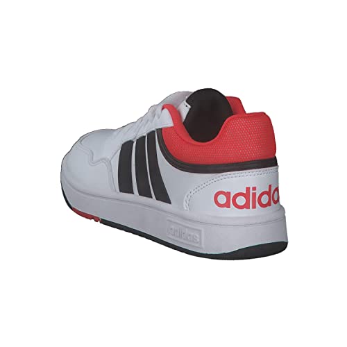 ADIDAS Hoops Shoes, Zapatillas, FTWR White/Core Black/Bright Red, 38 EU