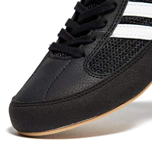 Adidas HVC K, Zapatos de Boxeo Unisex Adulto, Negro Schwarz Schwarz, 38,5