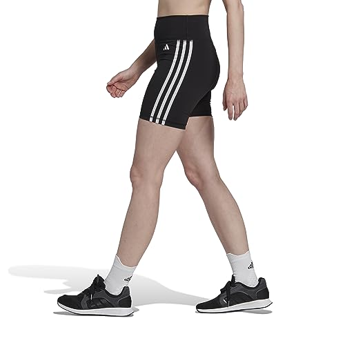 adidas Mujer Training Essentials 3-Stripes Mallas, Black, M