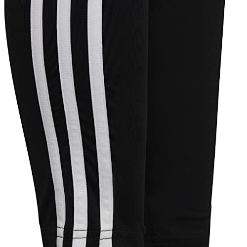 adidas Niñas Essentials AEROREADY 3-Stripes Mallas, Black/White, 152