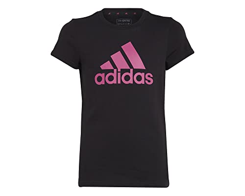 adidas Niñas T-Shirt (Short Sleeve) G Bl T, Black/Semi Lucid Fuchsia, IC6122, 170