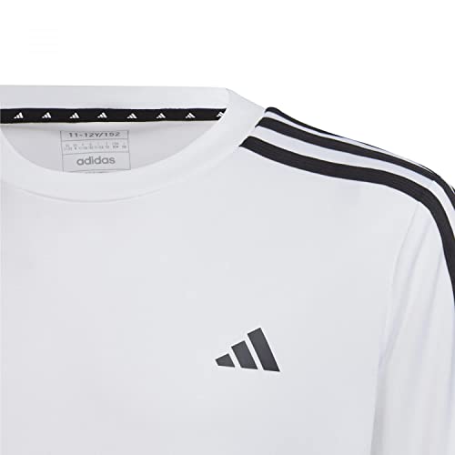 adidas Niños T-Shirt (Short Sleeve) U TR-Es 3S T, White/Black, HS1609, 176