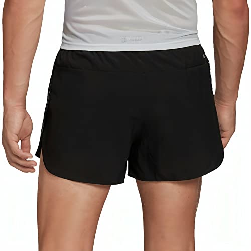 adidas OTR Split Short Shorts, Black/Reflective Silver, L Men's