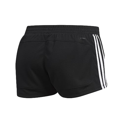 adidas Pacer 3-Stripes Knit Shorts Pantalones Cortos de Deporte, Mujer, Black/White, M